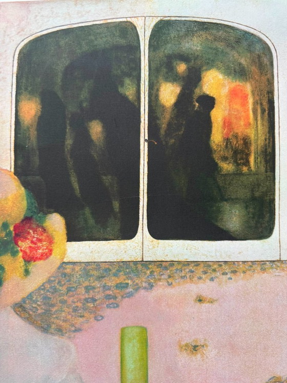Image 1 of Leonor Fini - Estampe rare, femmes dans un café parisien