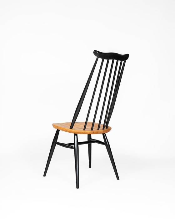 Image 1 of 2 X Moustache Dining Chairs By L. Ercolani For Ercol In Black And Elm Wood