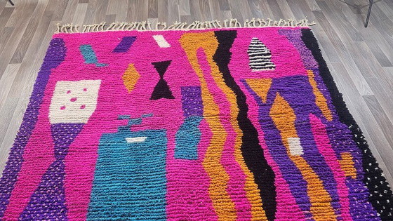 Tapis berbère authentique en laine coloré 200/300 – Wool (photo 10 of 11)