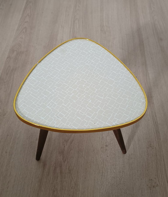 Vijftiger jaren bijzettafel – Metaal, Kunststof (photo 4 of 6)