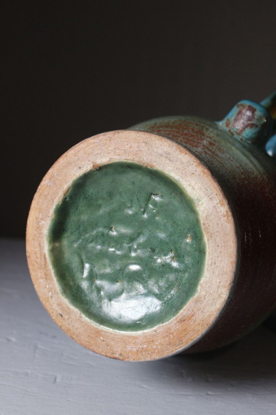 Image 1 of Frédéric Watteel in Strasbourg - Large jug with cloudy enamels, Alsace, 1950s