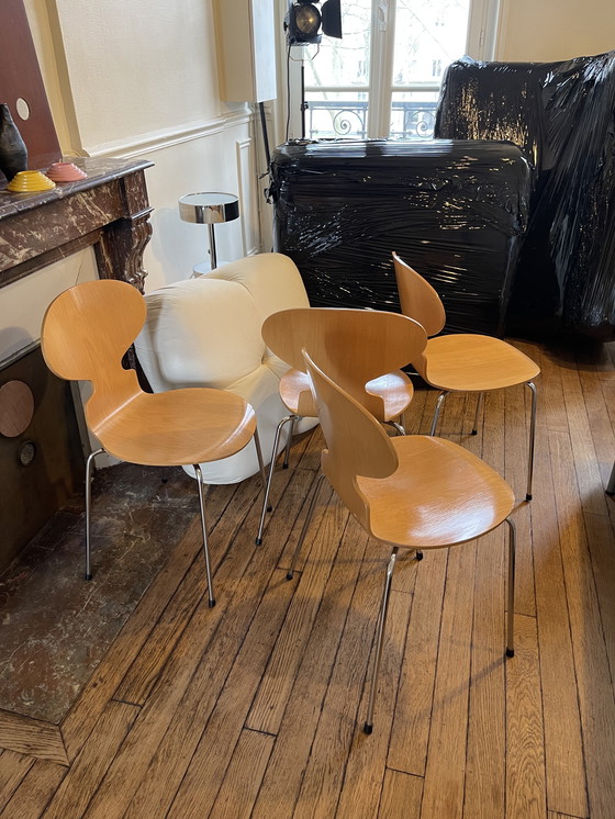 Image 1 of 4 Arne Jacobsen Stühle ANT 3101 Fritz Hansen Edition 1986