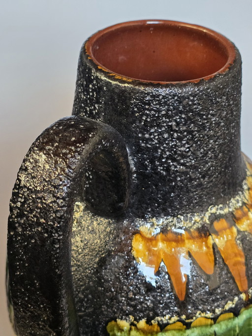 Scheurich 279-38 Fat Lava Floor Vase - glazed ceramic 39cm.