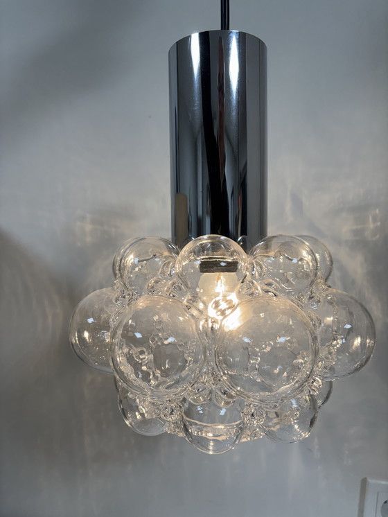 Image 1 of Vintage bubble glass pendant lamp by Helena Tynell for Limburg, 1960s, Germany