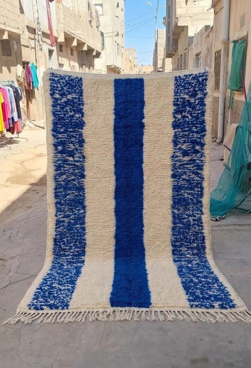 Zwei traditionelle handgefertigte Berber-Teppiche aus reiner Wolle 2(1,5/2,5) m