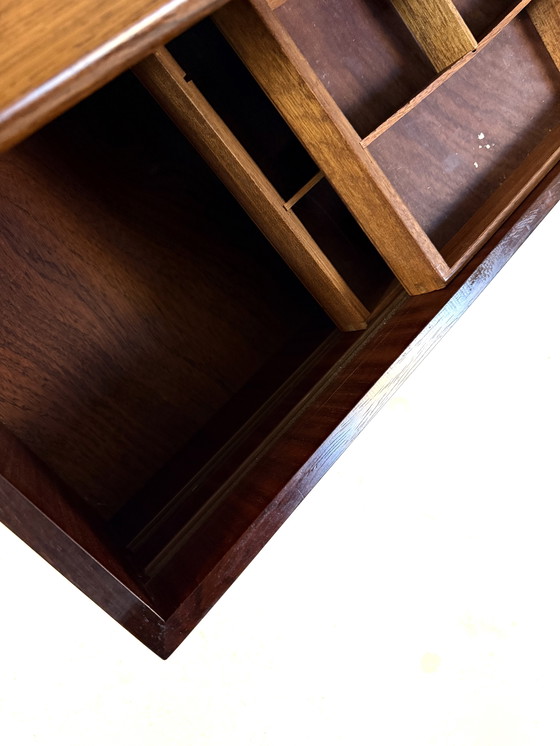 Image 1 of Vintage Danish Rosewood Sewing Box '60