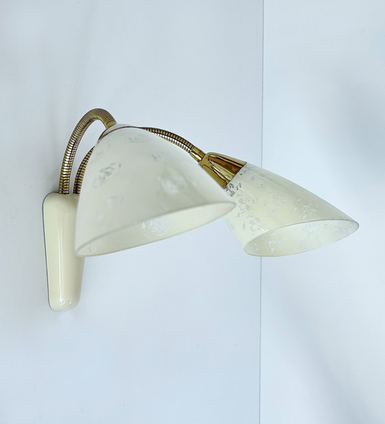 Image 1 of 2x Vintage Modular Wall Lamps, 1950s