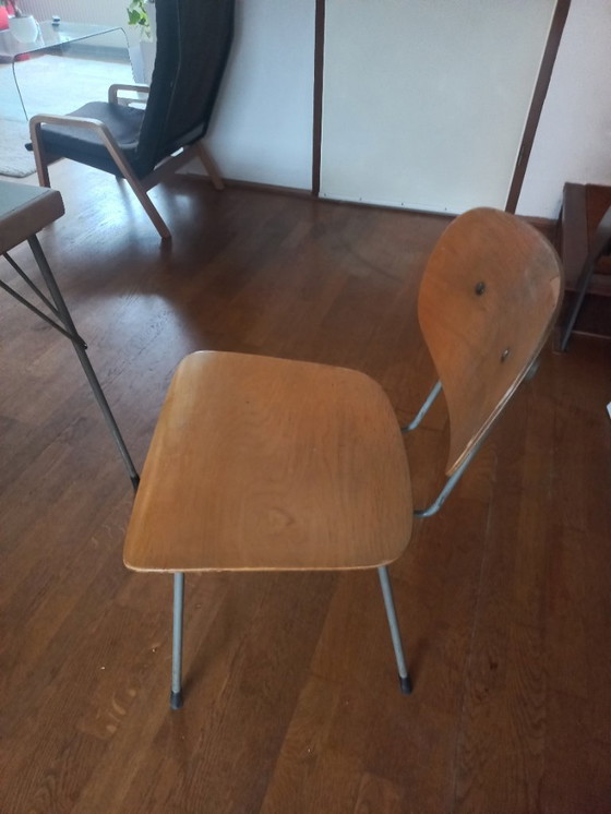 Image 1 of Table de salle à manger et 3 chaises Gispen/Rietveld