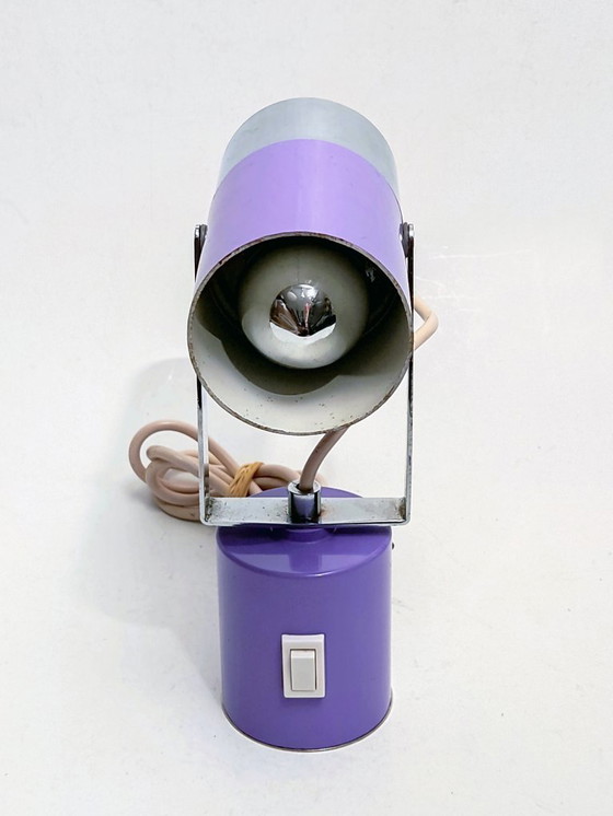 Image 1 of Ensemble de lampe de table lilas futuriste