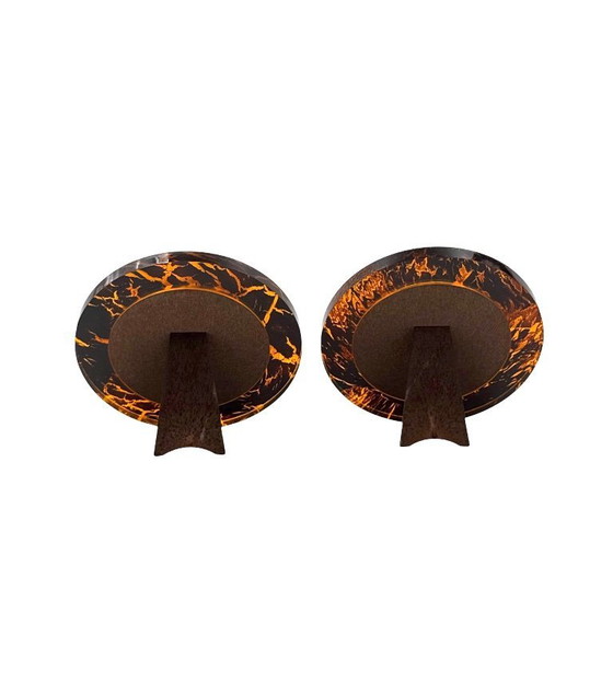 Image 1 of Set di 2 cornici in lucite stile Hollywood Regency, Italia anni '70