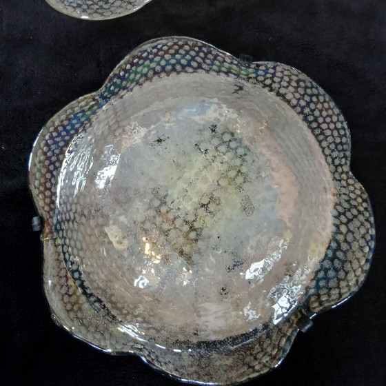 Image 1 of Prachtige grote plafond- of wandlamp van Muranoglas, Italië