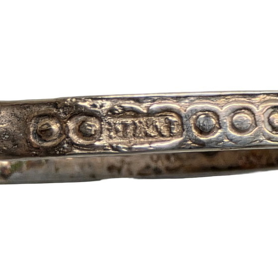 Image 1 of Tijeras de costura antiguas de plata frisia, principios del siglo XX