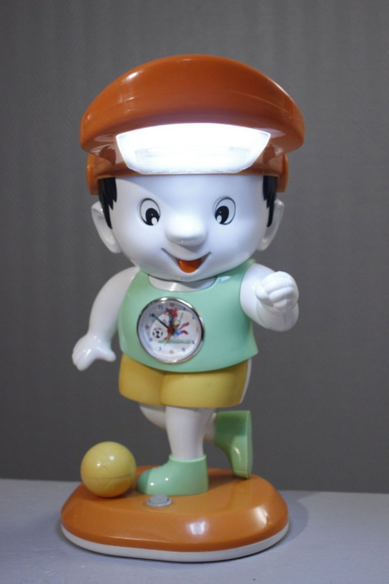 Image 1 of Vintage children's lamp and clock combo with balloon, Pop Art design, 1990s, Post-modern