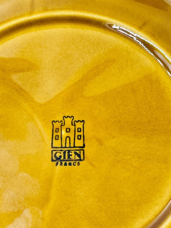 Lot de 6 Assiettes Fondue Gien Caramel Vintage – Vaisselle, Ceramic (photo 10 of 10)