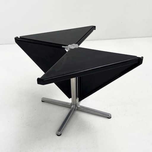 Black Plana Folding Table by Giancarlo Piretti for Castelli, 1970s