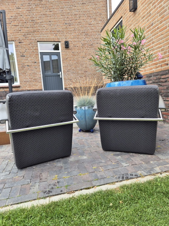 2x Leolux Scylla Fauteull – Fauteuils, Leather, Metal (photo 4 of 5)