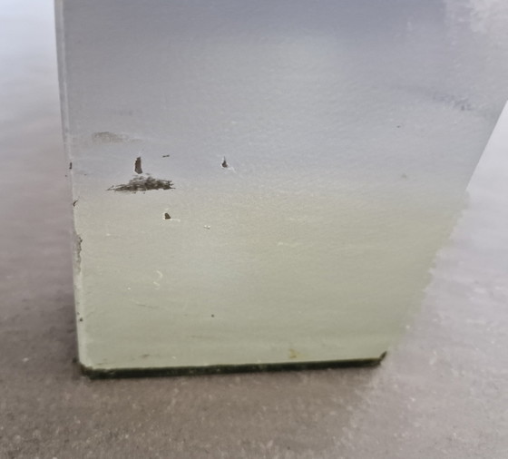 Image 1 of Table solid oak top - metal legs