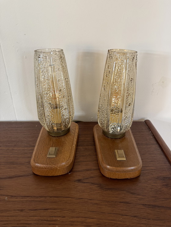 Image 1 of Set van 2 vintage bedlampjes Paul Neuhaus ‘60