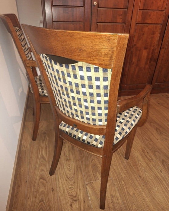 6 sedie da pranzo Bannink Art Nouveau in legno di ciliegio – Textile, Wood (photo 4 of 6)