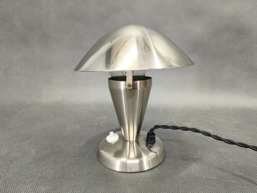 Bauhaus Chrome Table Lamp with Adjustable Shade, 1930s