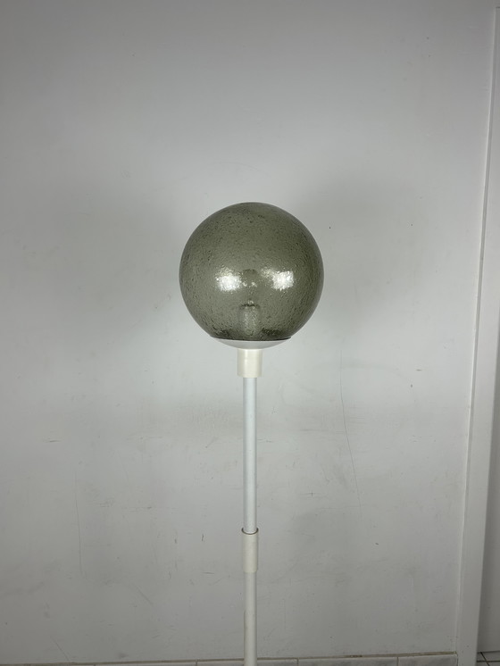 Image 1 of Vintage vloerlamp bubbel glas 