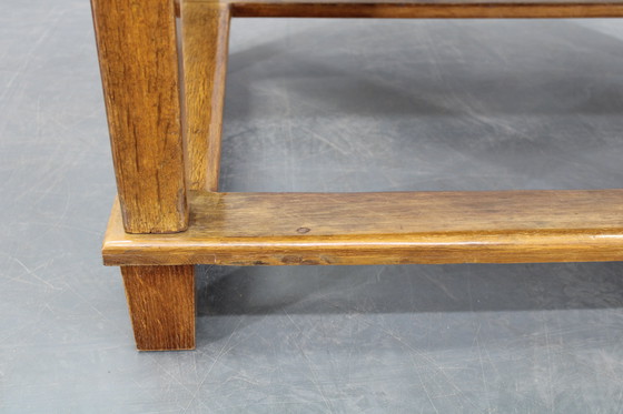 Image 1 of Gerestaureerde antieke eiken tafel uit 1930, Tsjecho-Slowakije