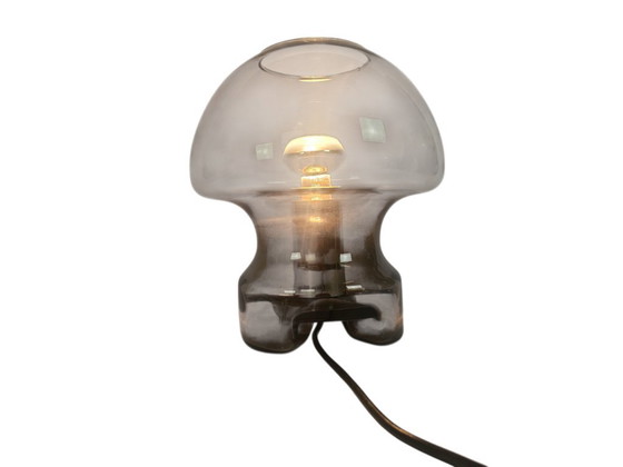 Image 1 of Süssmuth Leuchten - Mushroom Lamp - 'Smoked' glass - Germany - 1970's