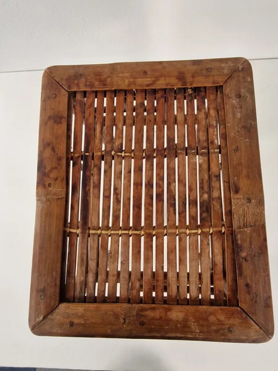Antique Chinese side table with bamboo top - 1920s / Qing style, Coffee tables, Wood, Beige, Aziatisch (photo 13 of 13)