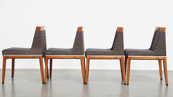 Image 1 of Art Deco Set Consisting of a Dining Table and 4 Dining Chairs by Schuitema from the Decoforma Series