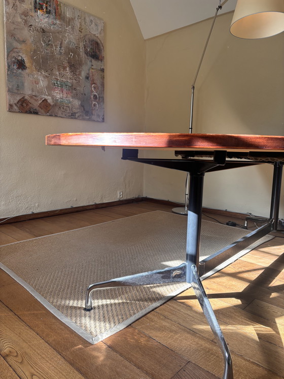 Image 1 of Eames segemented tafel. Onderstel origineel + custom made blad