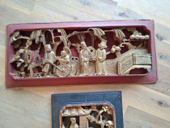 Chinesische Holzpaneele – Wanddekoration (photo 3 of 5)