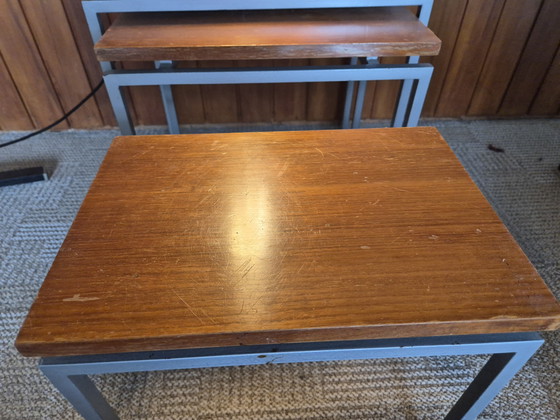 Image 1 of Mini set, nesting tables 1960s, Cees Braakman