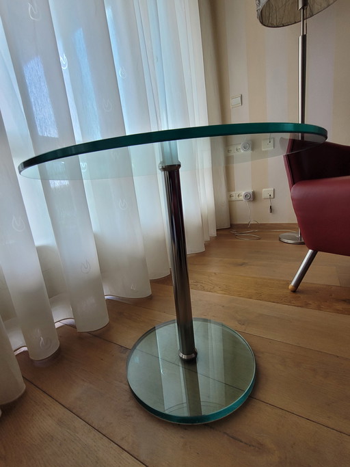 Tavolino in vetro, diametro 55 cm
