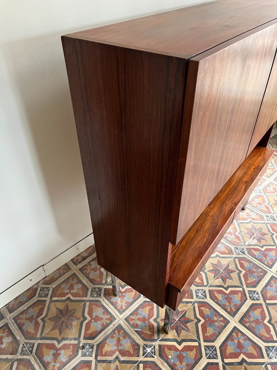Image 1 of Palissander highboard, jaren '60