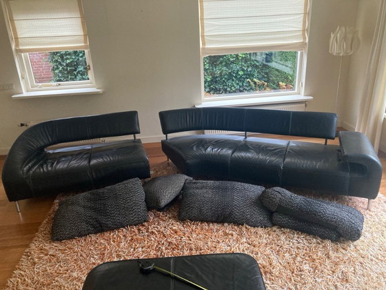 Image 1 of Vol de Rêve van Leolux; hoekbank, kussens en hocker.