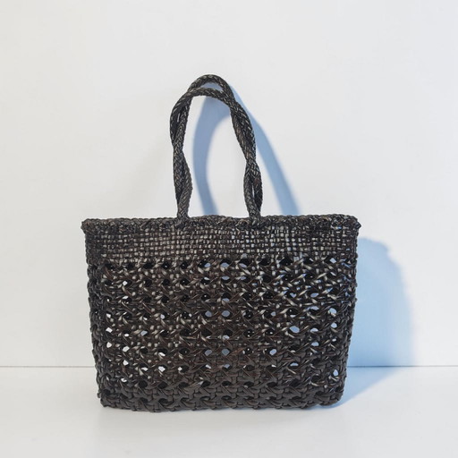 Handcrafted woven chocolate color