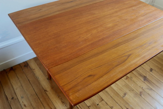 Image 1 of Scandinavian teak "elevator" lift-top coffee table, 1960s