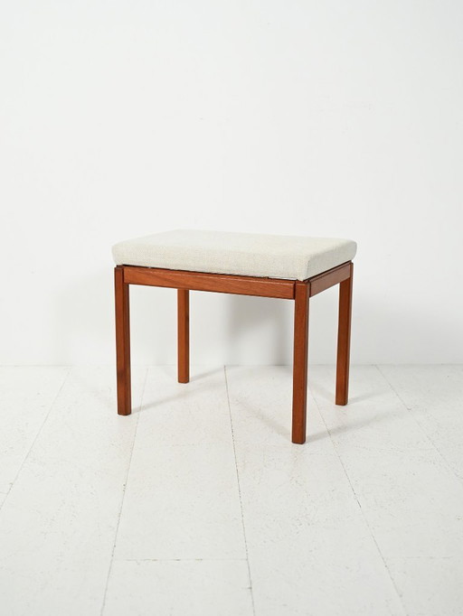 Scandinavian teak footstool by Egström & Myrstrand