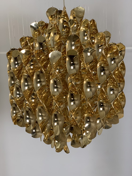 Image 1 of Verpan spiral sp1hanglamp goud kleur 