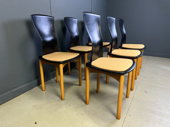 Image 1 of Pelope Esszimmerstühle von Francesco Binfarè für Cassina, 1990er Jahre