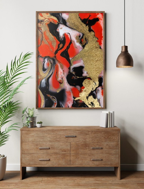 Image 1 of Acrylic Glass Artwork | 200x140 cm | Depthwave #4 (Ori, 1983)