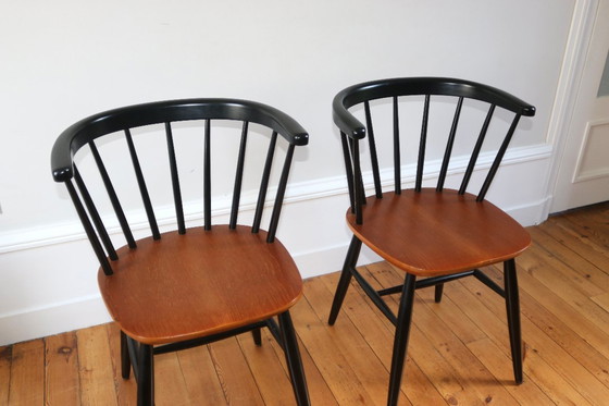 Image 1 of Coppia di sedie scandinave vintage in stile Tapiovaara, anni '60