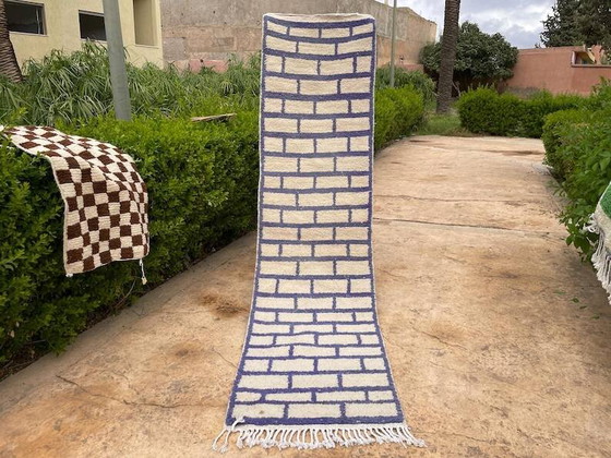 Handgefertigter marokkanischer Läufer 400cm x 70cm – Teppiche & Läufer, Wool (photo 7 of 7)