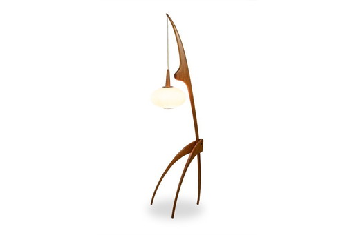 François Rispal. Floor lamp, "Praying Mantis" model. 1950s-60s