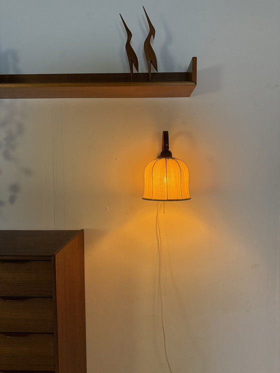 Image 1 of Vintage teak wall lamp, Domus '70