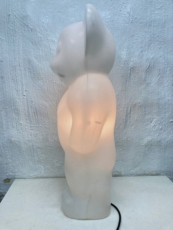 Image 1 of Lámpara de pie XXL Lumibär blanca de los años 90 de Flötotto