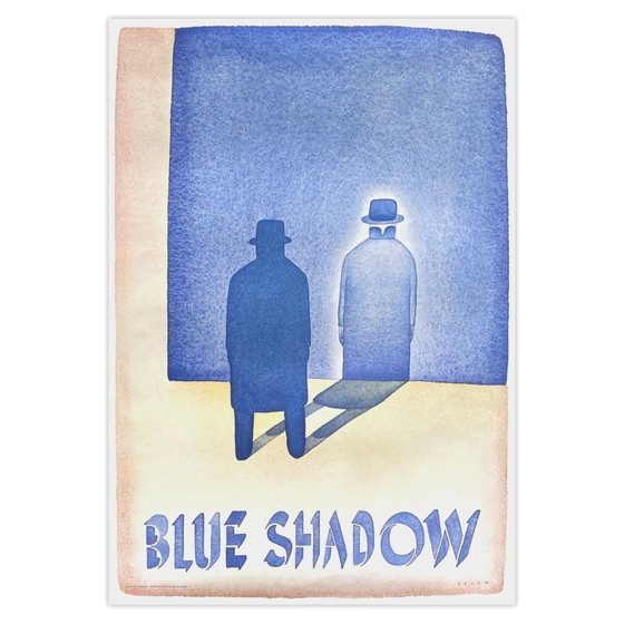 Image 1 of Manifesto di Jean Michel Folon, Ombra Blu, 1980
