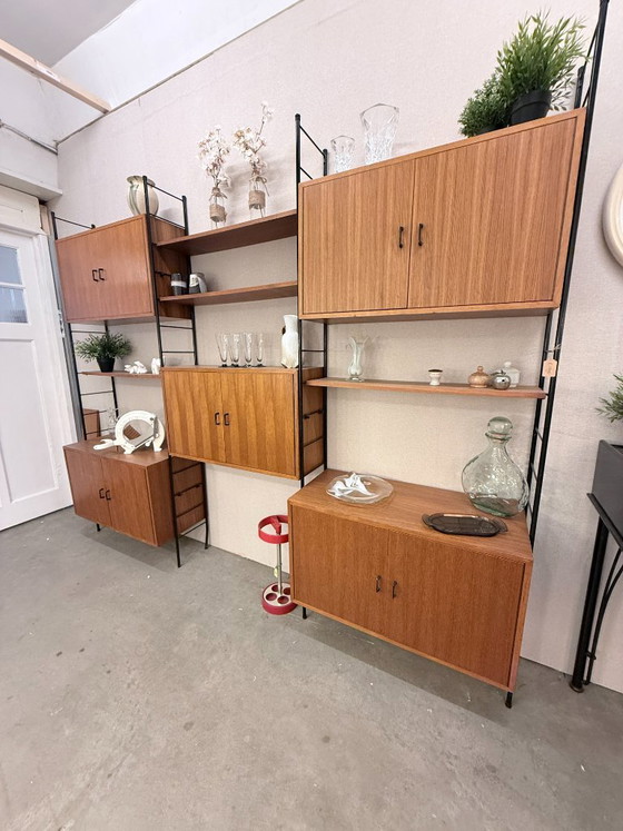 Mobile componibile a parete vintage nello stile di Nisse Strinning – 245 cm – Armadi a muro, Metal, Wood (photo 7 of 7)