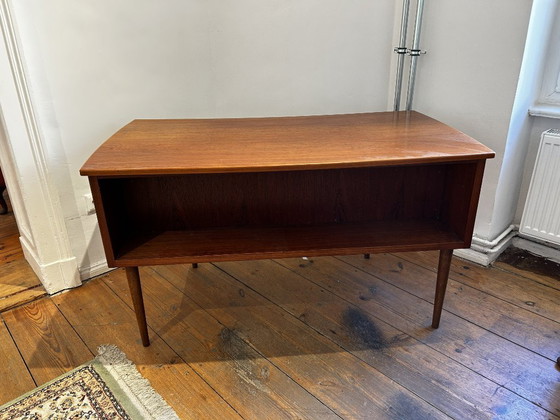 Mid-century desk, teak, 1960s, Scandinavian design – Wood (photo 3 of 6)