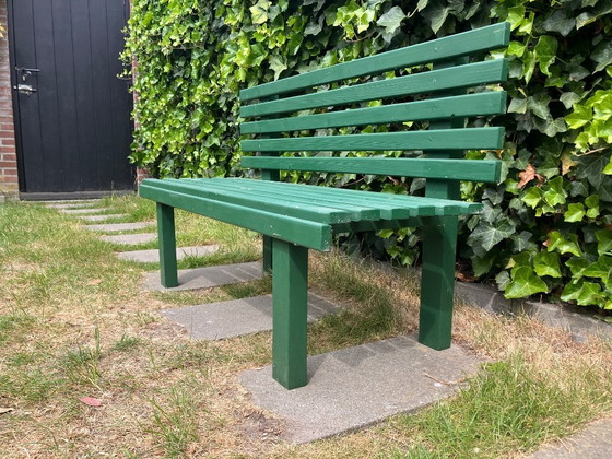 Image 1 of Garden bench slatted bench children's bench green